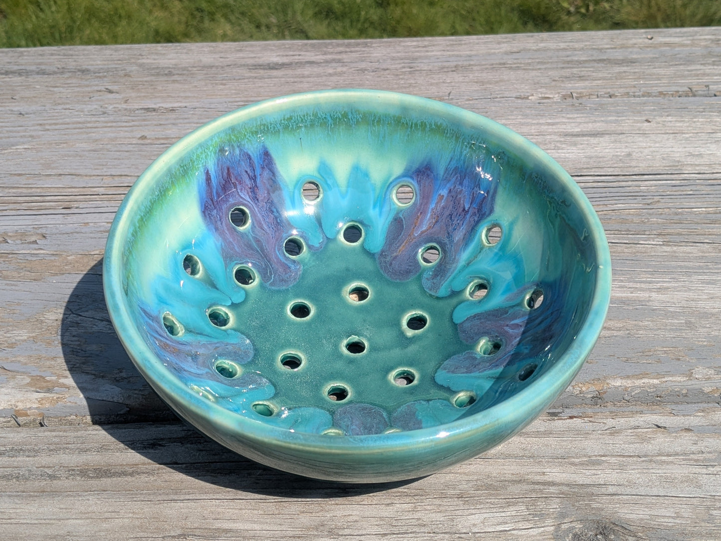 Teal Berry Bowl