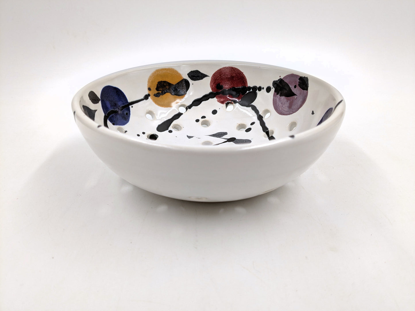 Clear White Berry Bowl