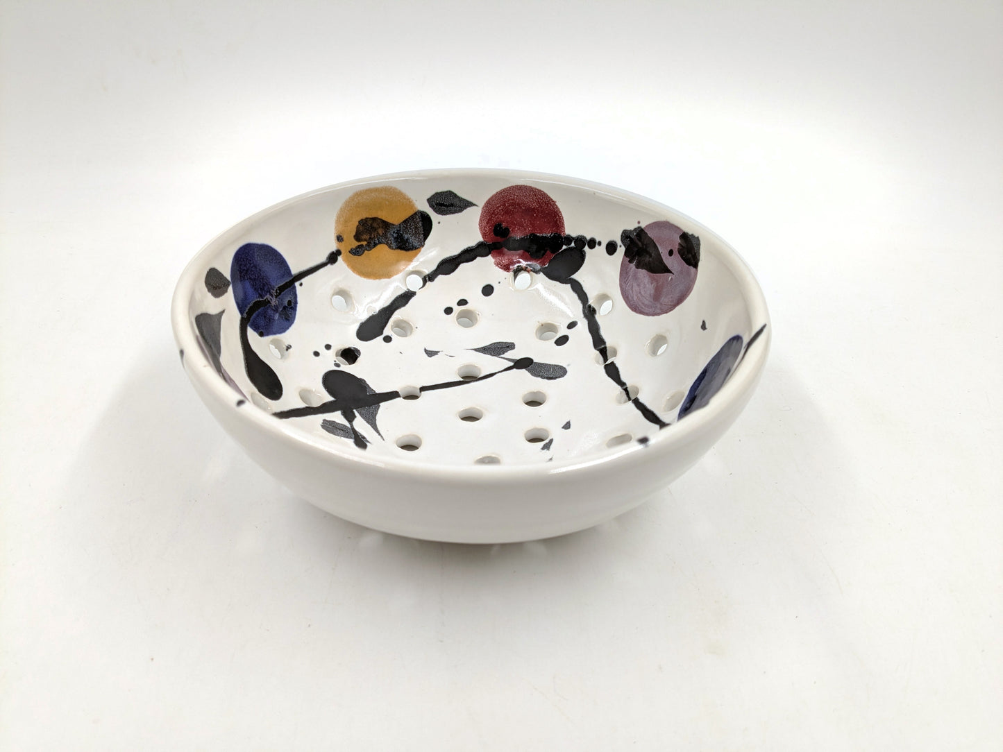 Clear White Berry Bowl
