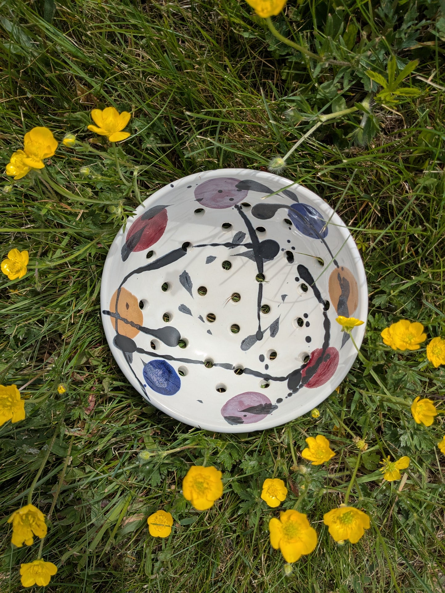 Clear White Berry Bowl