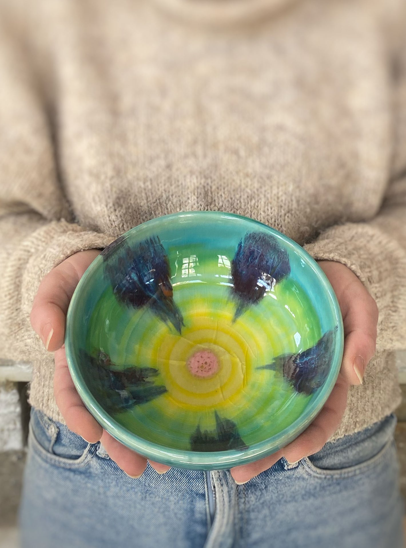 Teal Baby Bowl - Lasser Ceramics