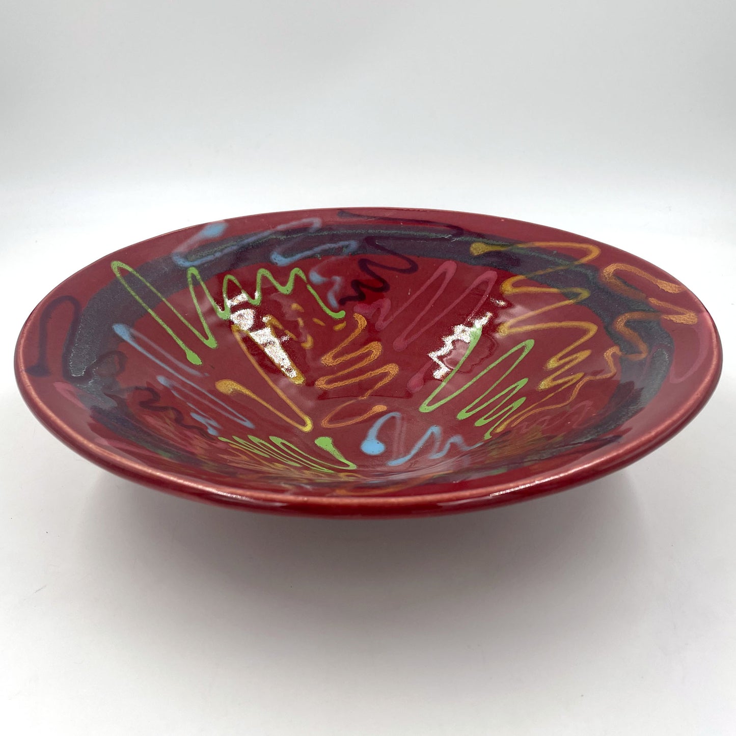 Red Craze Conical Bowl
