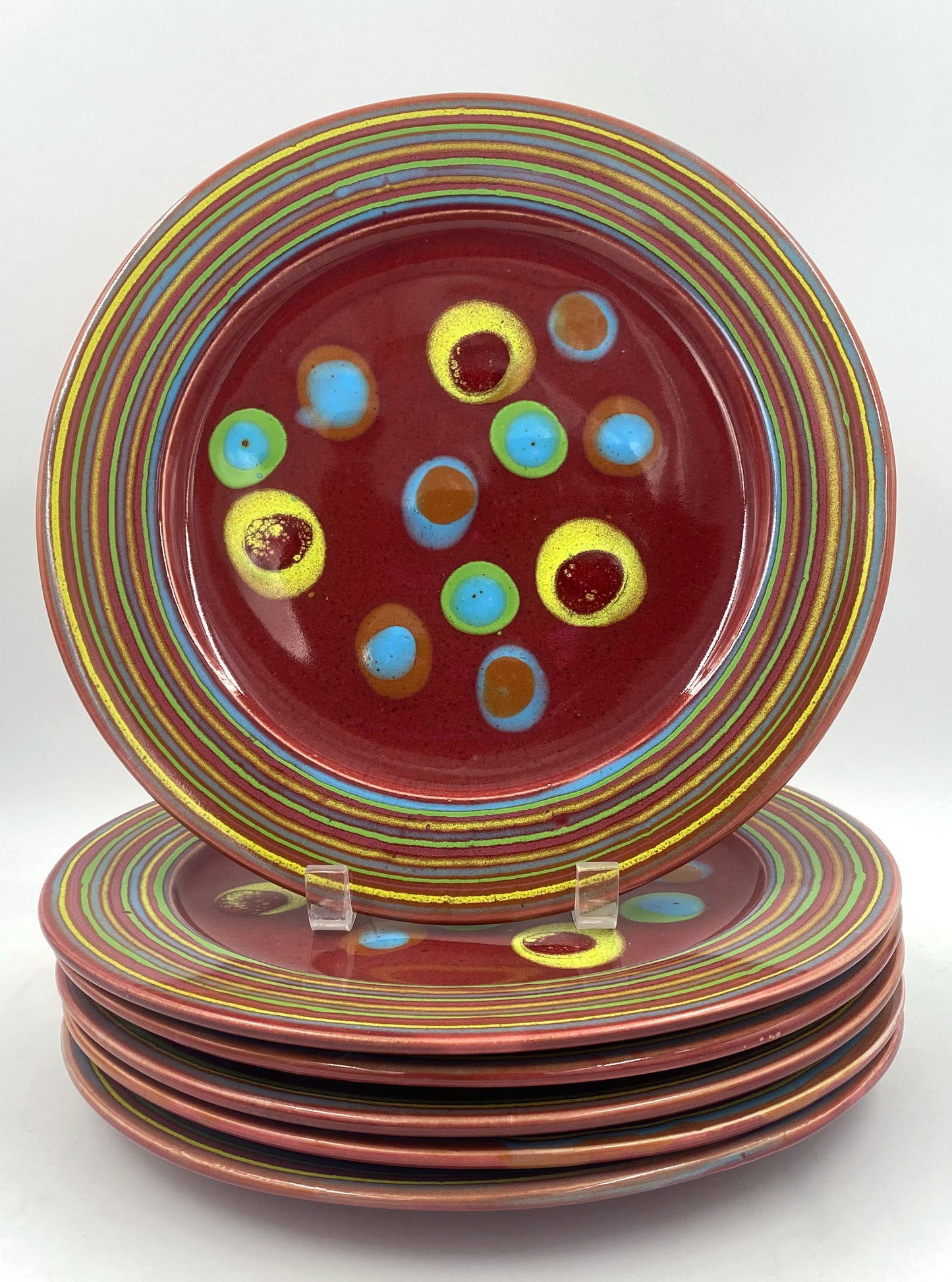Asteroid Red Dinner Plate