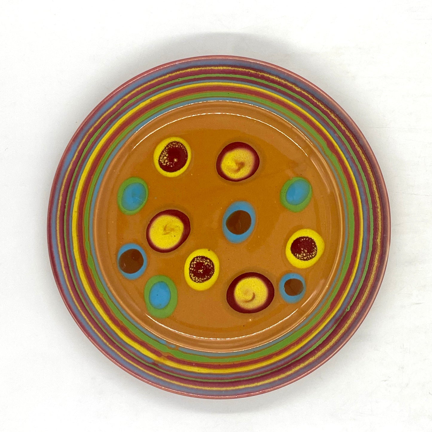 Saturn Orange Dinner Plate