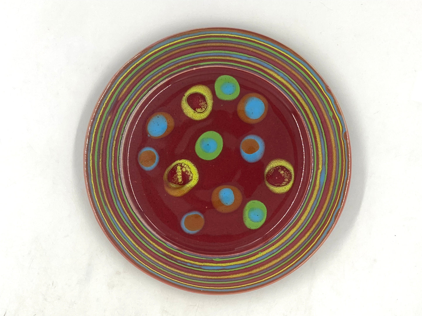 Asteroid Red Dinner Plate