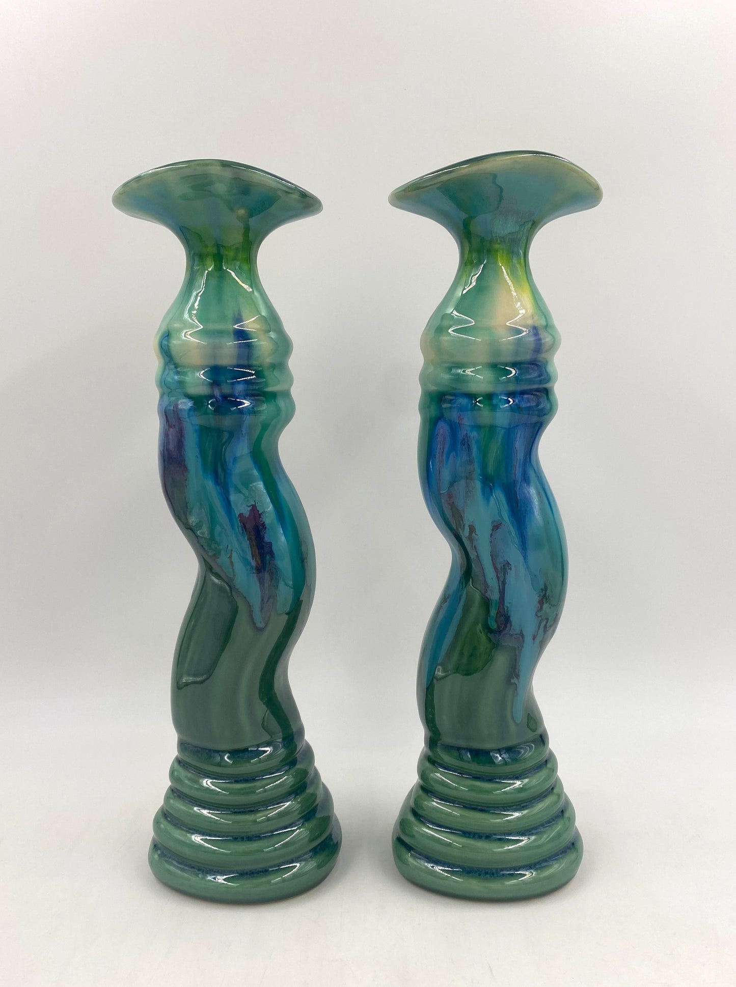 Teal Candlestick