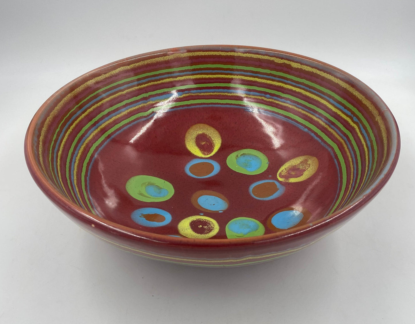 Asteroid Red Serving Bowl