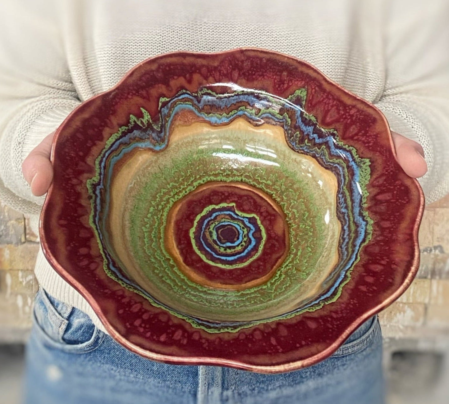 Spanish Carved Rim Bowl