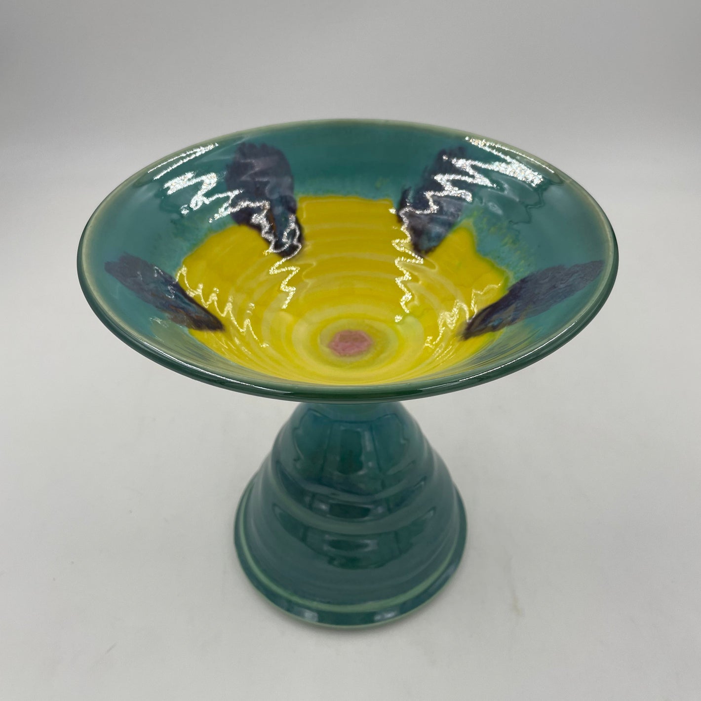 Teal Monkey Bowl - Lasser Ceramics