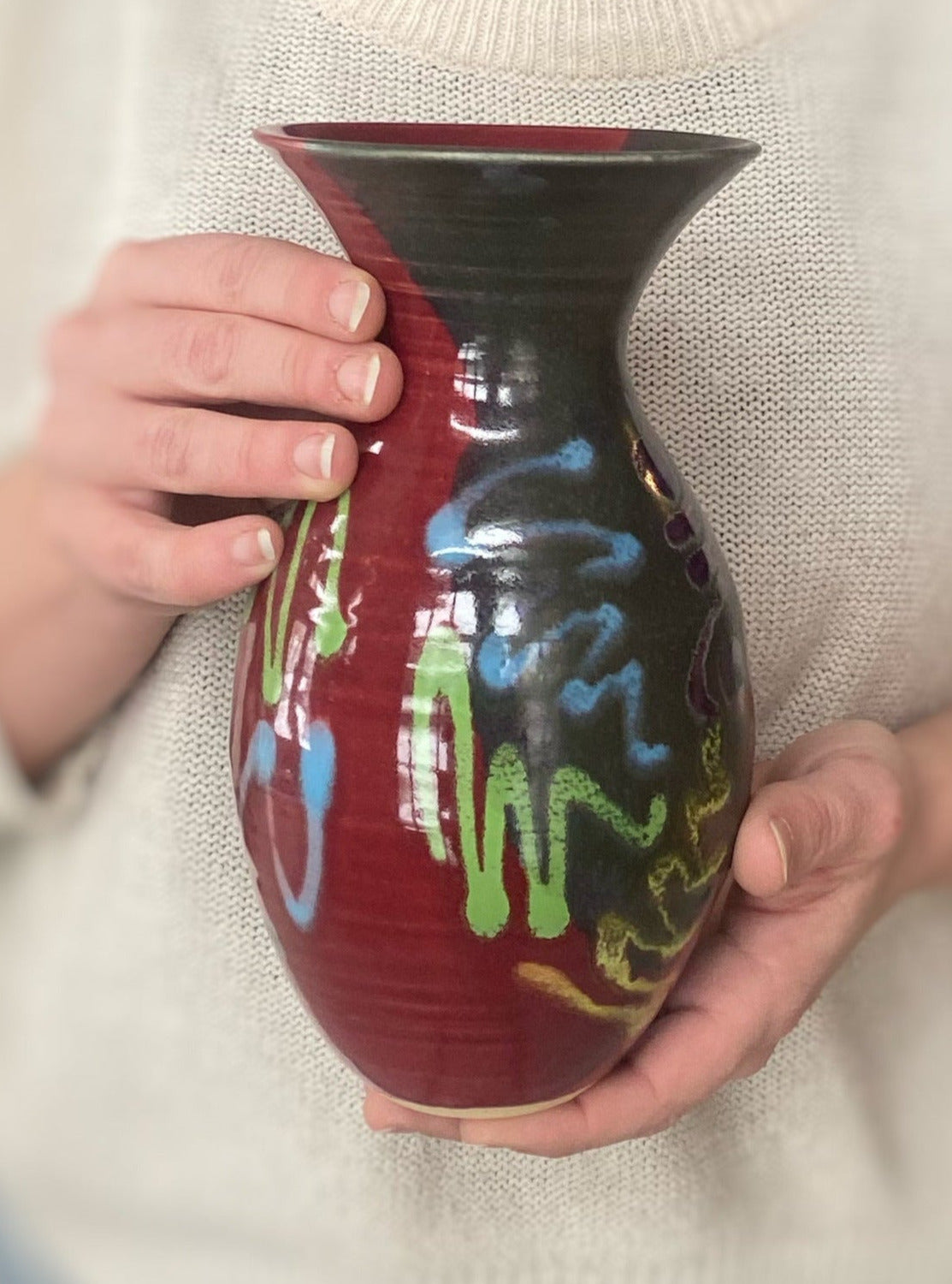 Red Craze Petite Vase