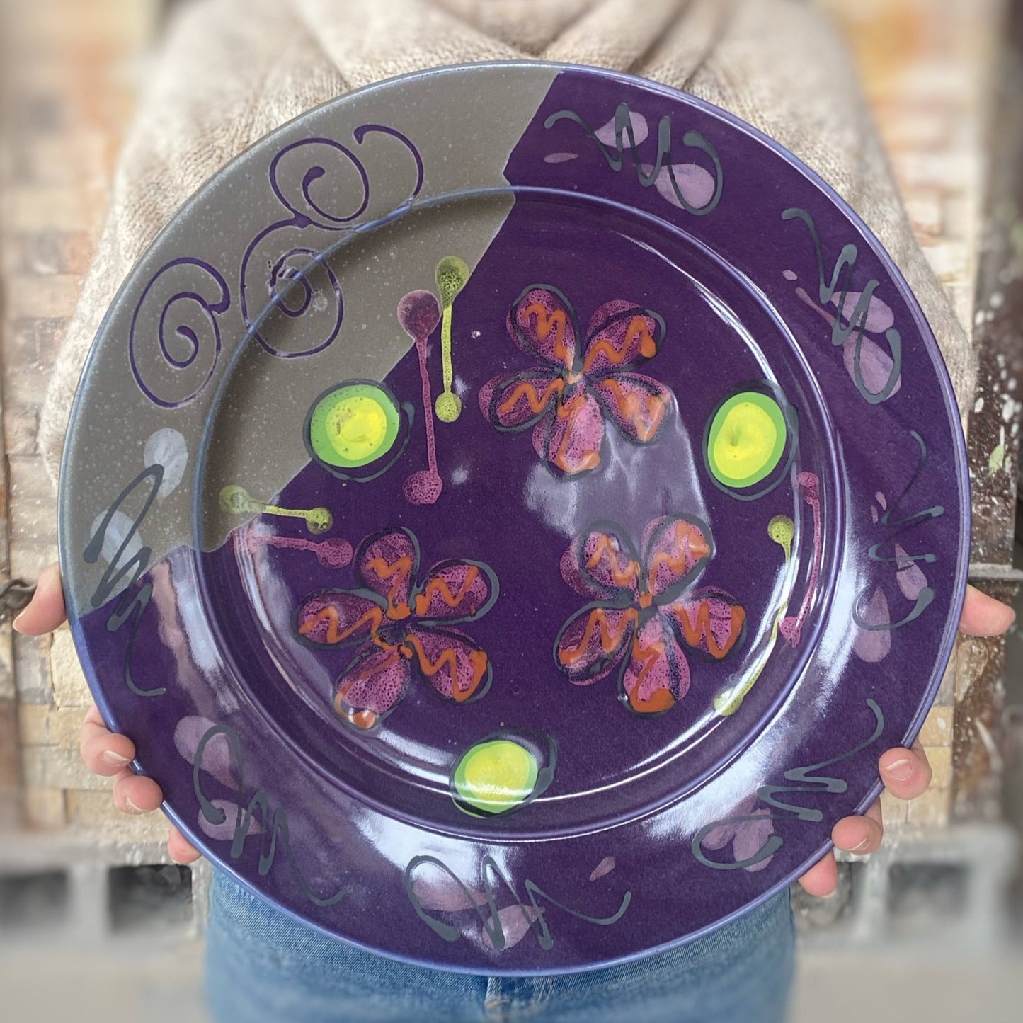 Purple Poppy Platter