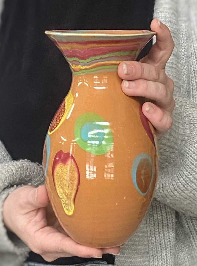 Saturn Orange Petite Vase