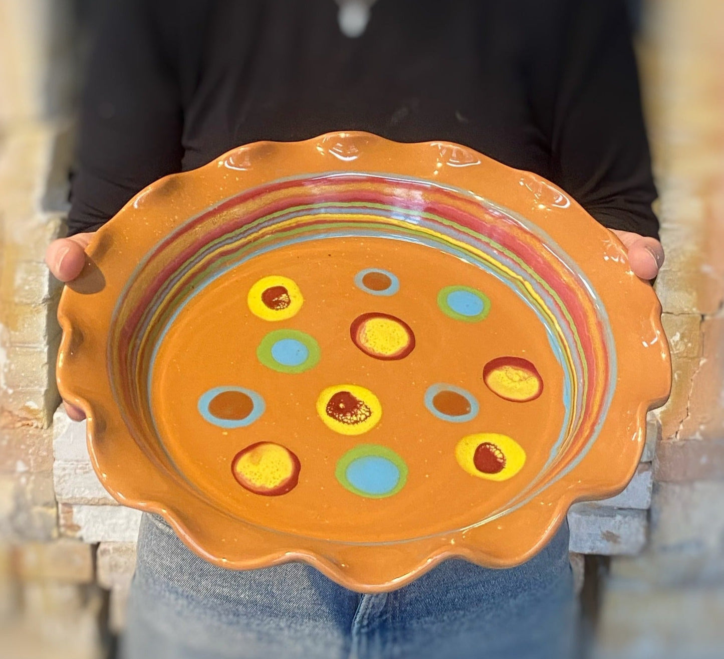 Saturn Orange Pie Plate