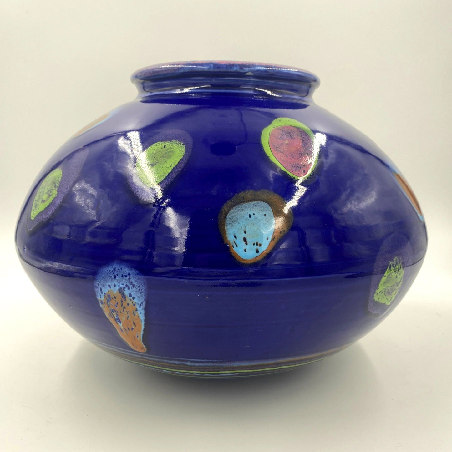 Galaxy Blue Globe Vase