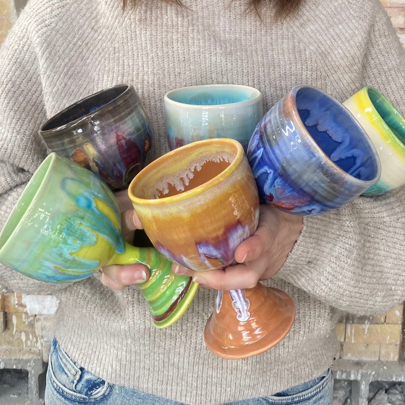 Ocean Goblet - Lasser Ceramics