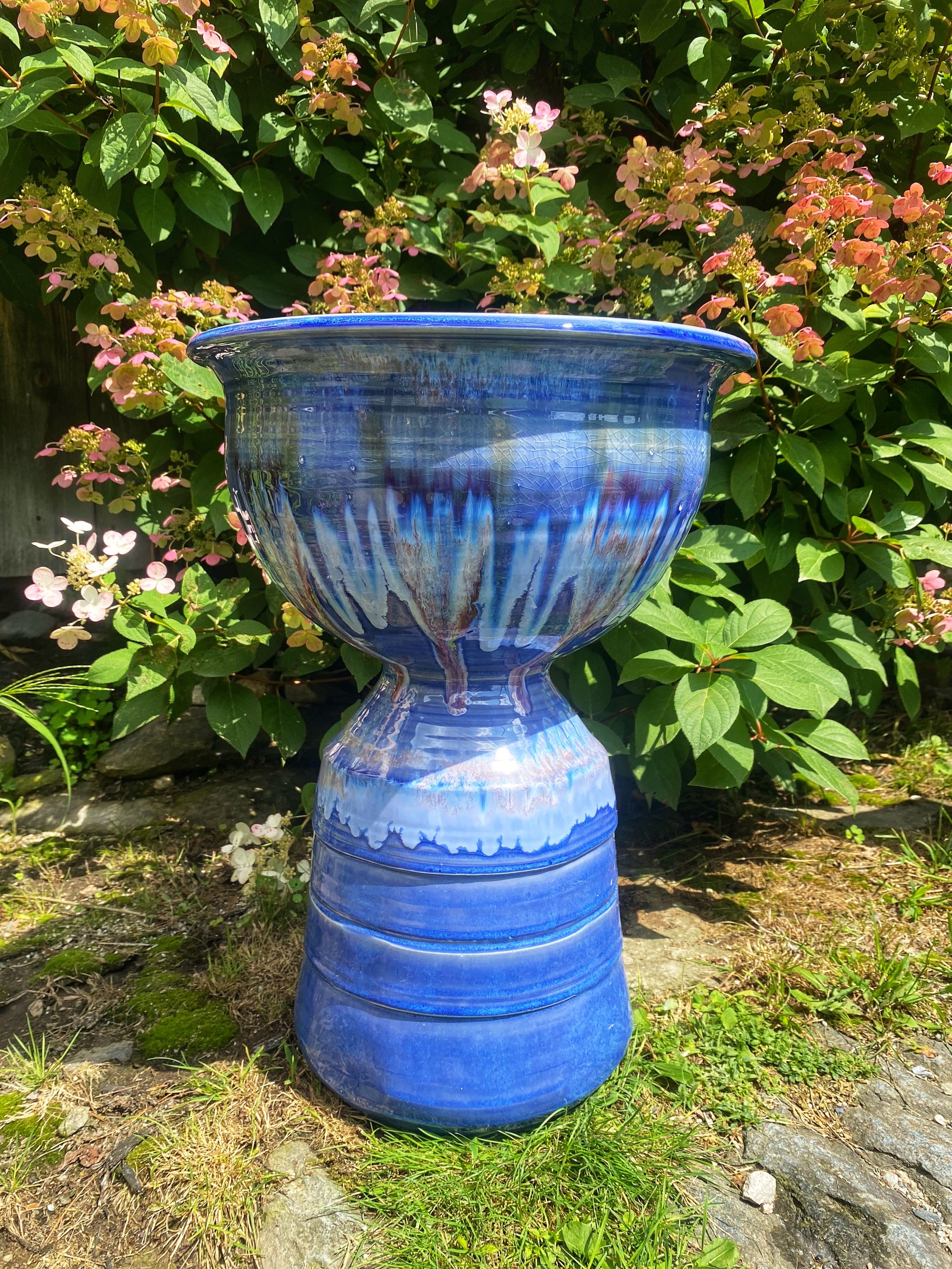 blue pot for plants Unique Handmade Ceramic Diningware – Lasser Ceramics