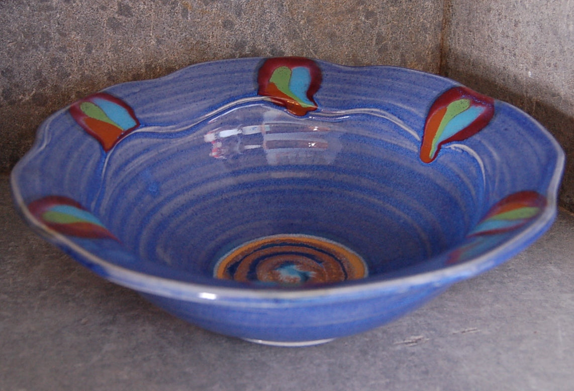 Blue Moon Carved Rim – Lasser Ceramics