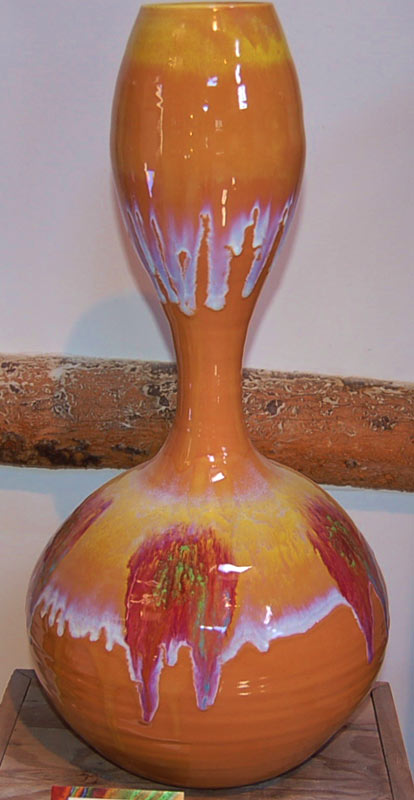 Mango Sunrise Gourd Vase