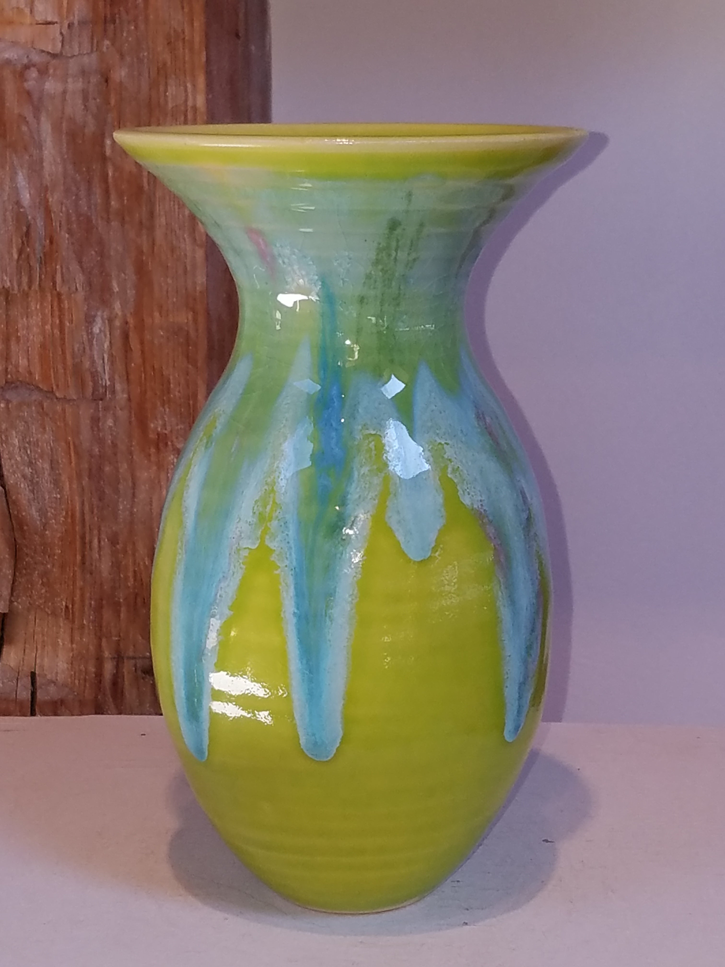 Ocean Blue Hand online Thrown Ceramic Vase